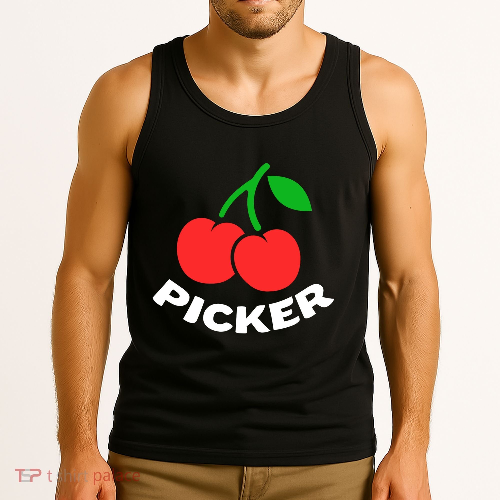 Cherry Picker Cherries Fruit Picking Tank Top