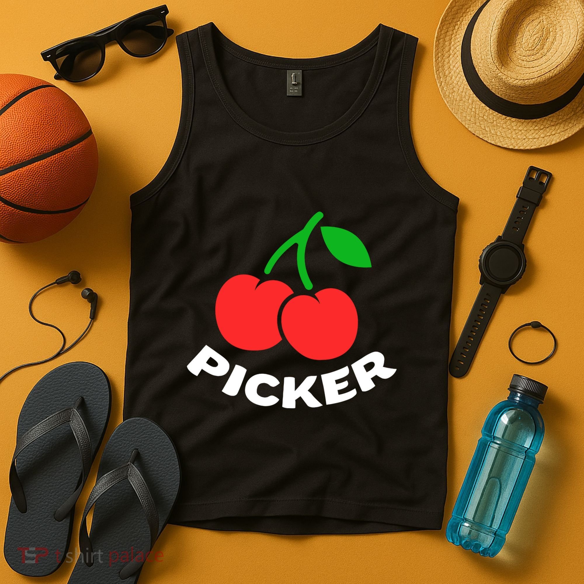 Cherry Picker Cherries Fruit Picking Tank Top