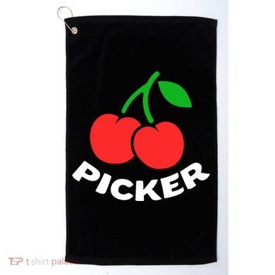Cherry Picker Cherries Fruit Picking Golf Towel