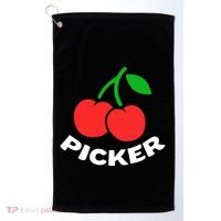 Cherry Picker Cherries Fruit Picking Golf Towel thumb 0