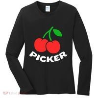 Cherry Picker Cherries Fruit Picking Women's Long Sleeve Shirt thumb 0