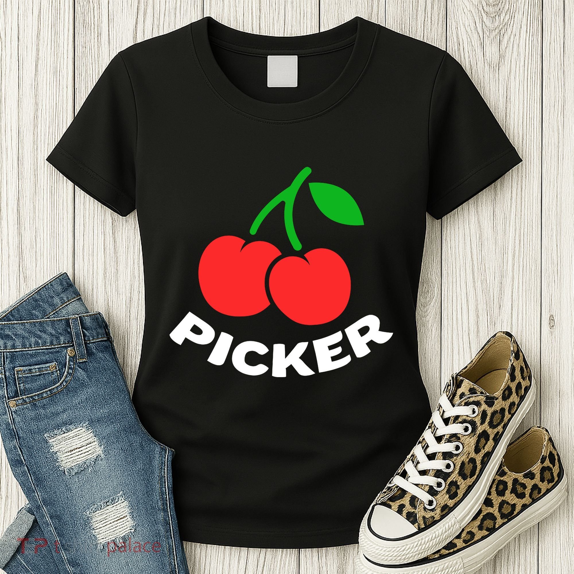 Cherry Picker Cherries Fruit Picking Women's T-Shirt