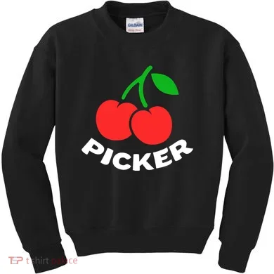 Cherry Picker Cherries Fruit Picking Kids Sweatshirt
