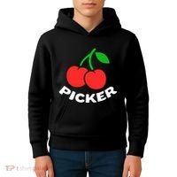 Cherry Picker Cherries Fruit Picking Kids Hoodie thumb 4