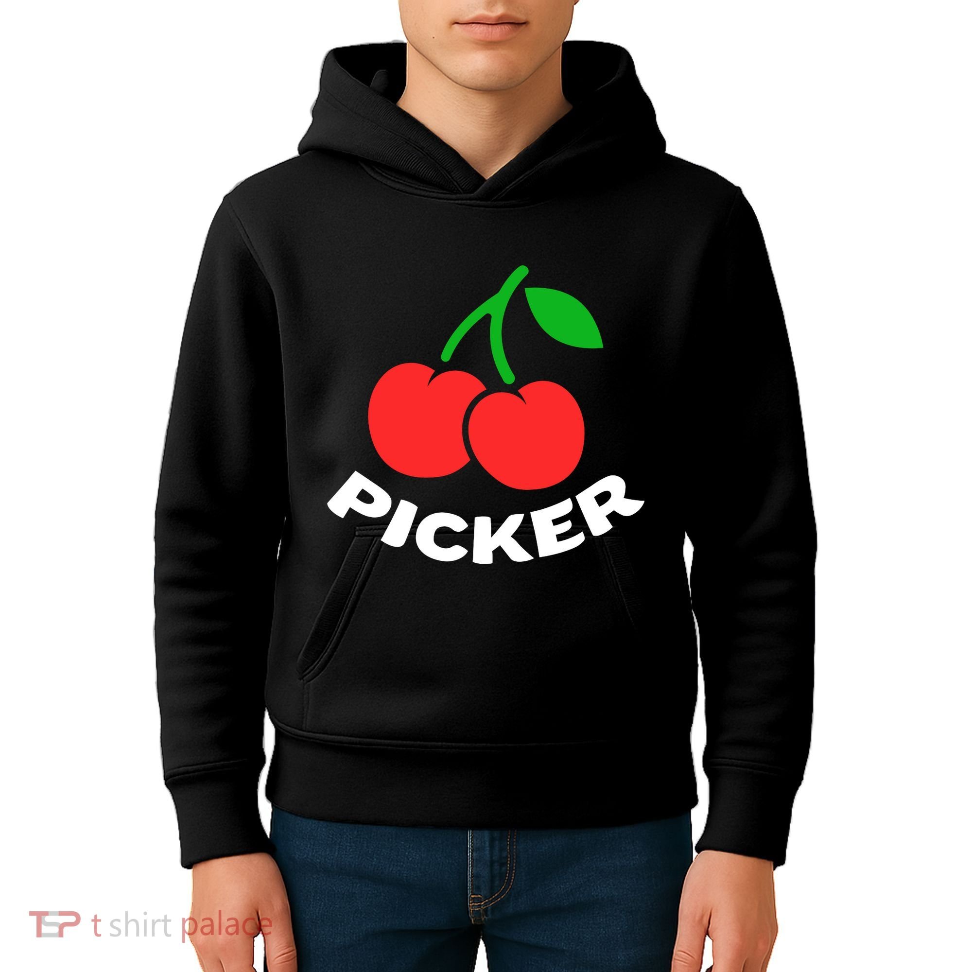 Cherry Picker Cherries Fruit Picking Kids Hoodie