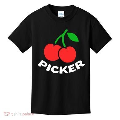 Cherry Picker Cherries Fruit Picking Kids T-Shirt