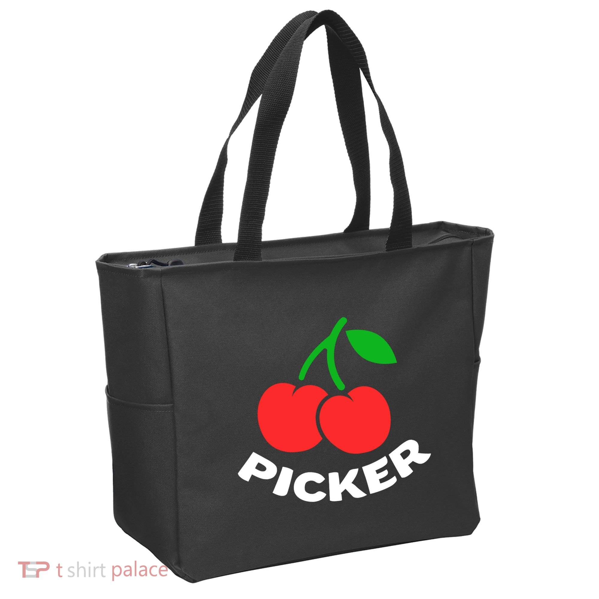 Cherry Picker Cherries Fruit Picking Tote Bag