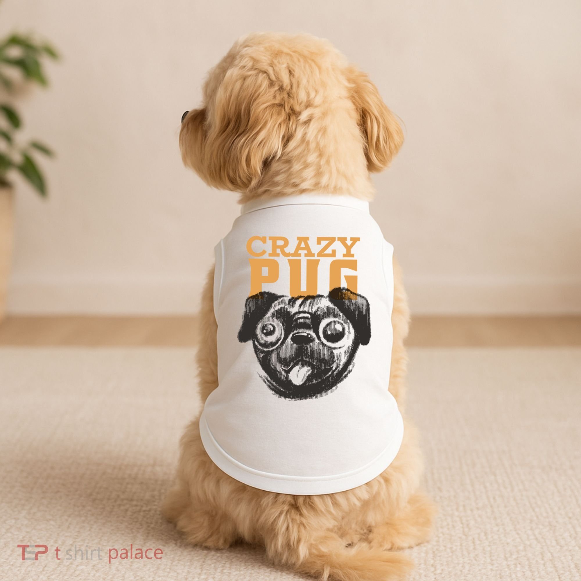 Crazy Pug Doggie Tank