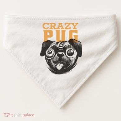 Crazy Pug USA-Made Doggie Bandana