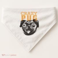 Crazy Pug USA-Made Doggie Bandana thumb 0