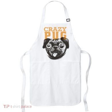 Crazy Pug Apron
