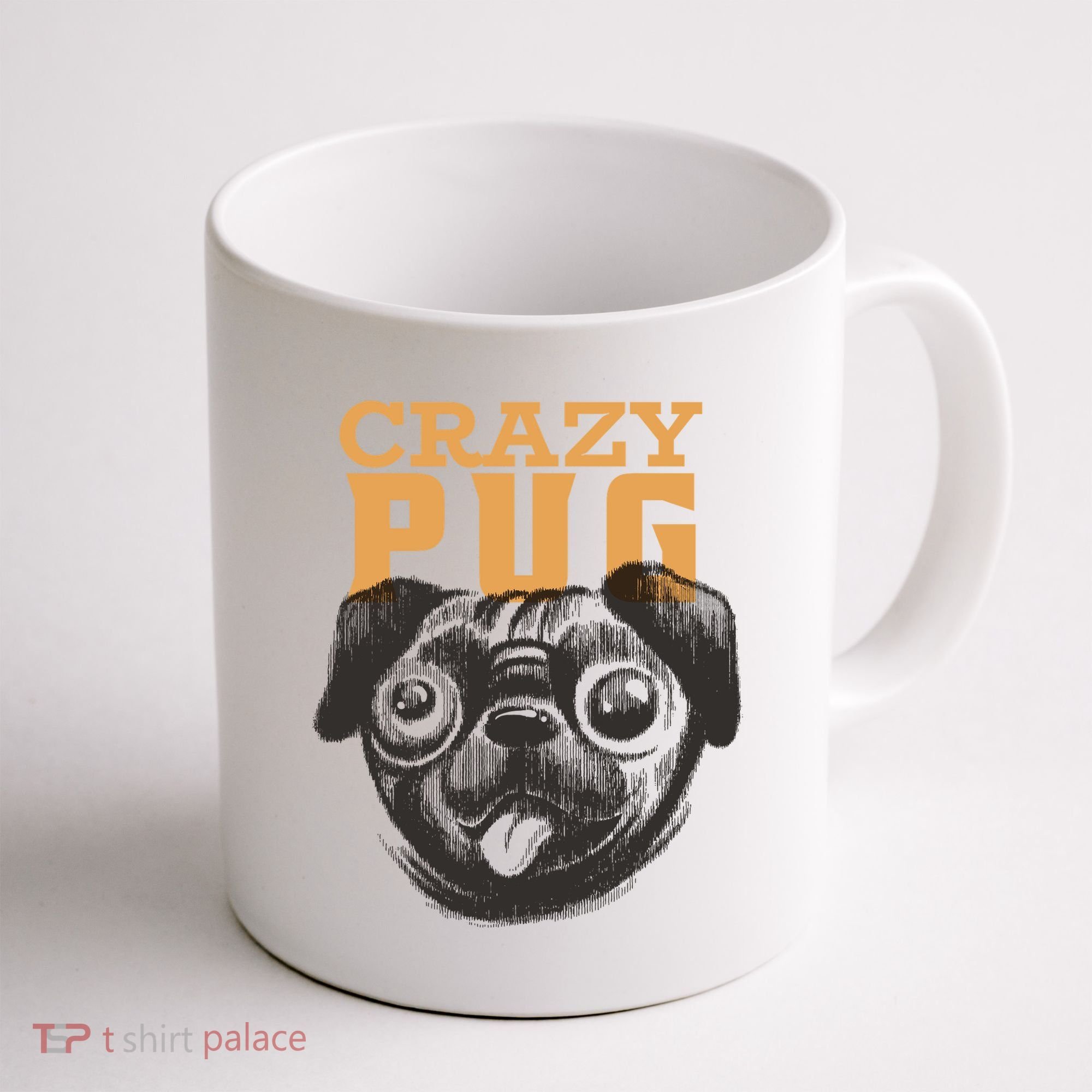 Crazy Pug Coffee Mug
