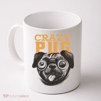 Crazy Pug Coffee Mug