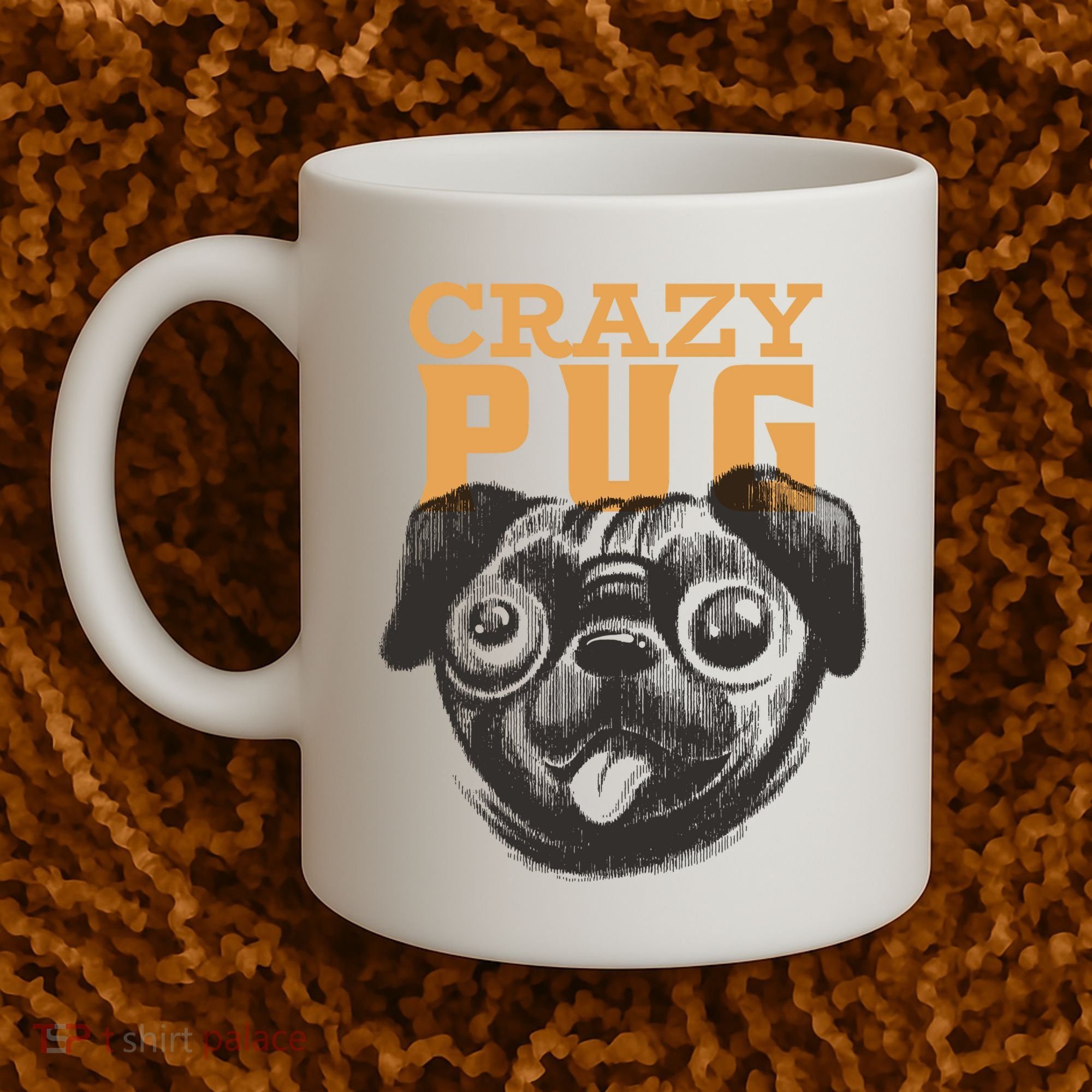 Crazy Pug Coffee Mug