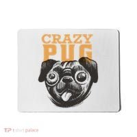 Crazy Pug Mousepad thumb 0