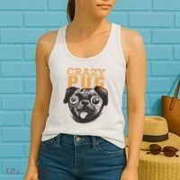 Crazy Pug Women's Tank Top thumb 2