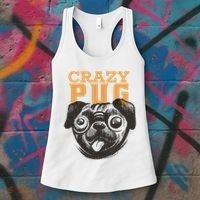 Crazy Pug Women's Tank Top thumb 3