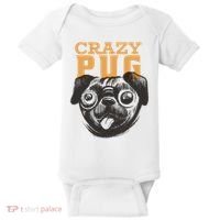 Crazy Pug Baby Bodysuit thumb 0