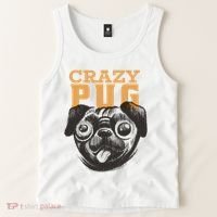 Crazy Pug Tank Top thumb 2
