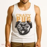 Crazy Pug Tank Top thumb 3