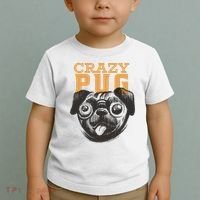 Crazy Pug Toddler T-Shirt thumb 2