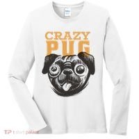 Crazy Pug Women's Long Sleeve Shirt thumb 0