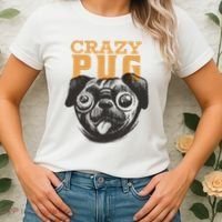Crazy Pug Women's T-Shirt thumb 2
