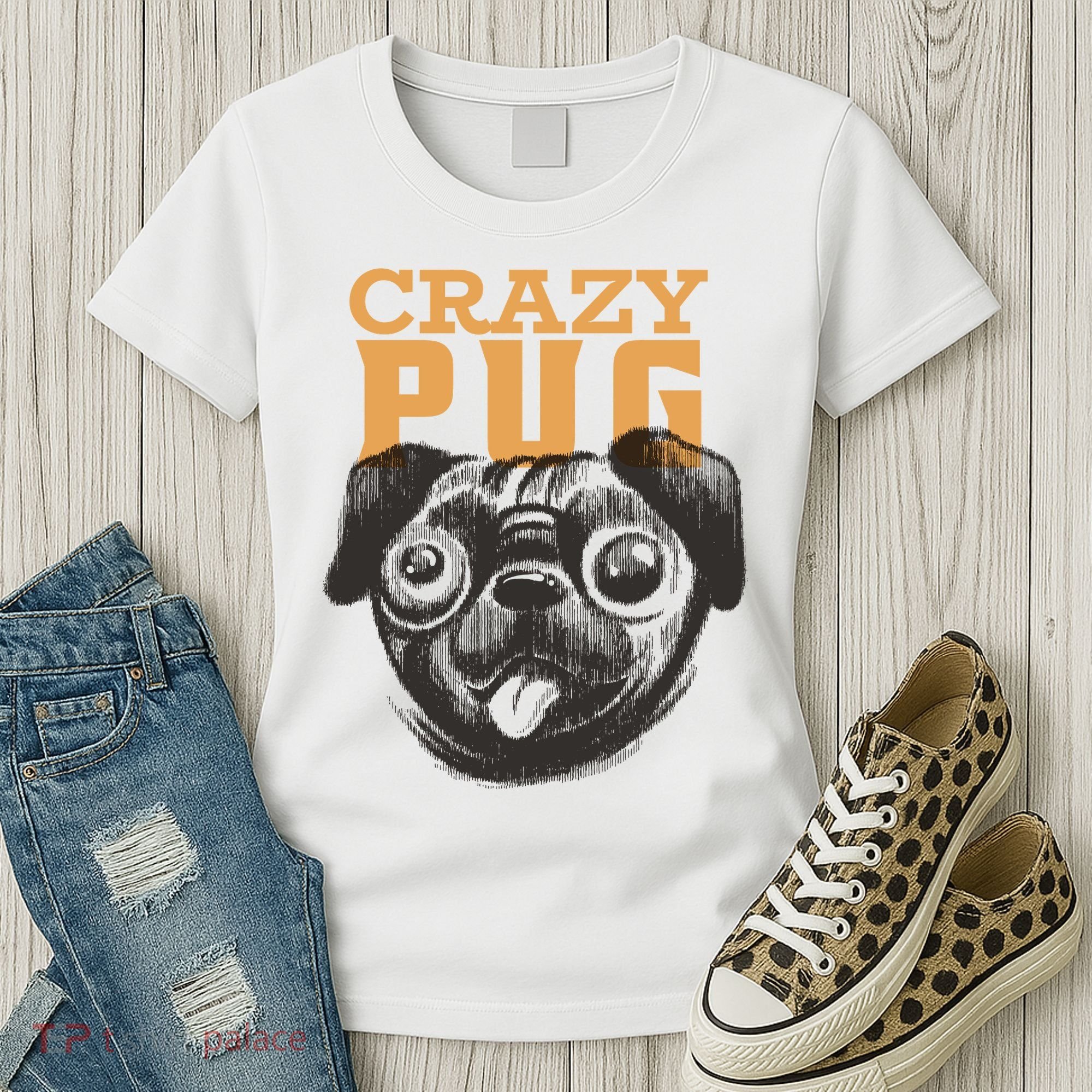 Crazy Pug Women's T-Shirt