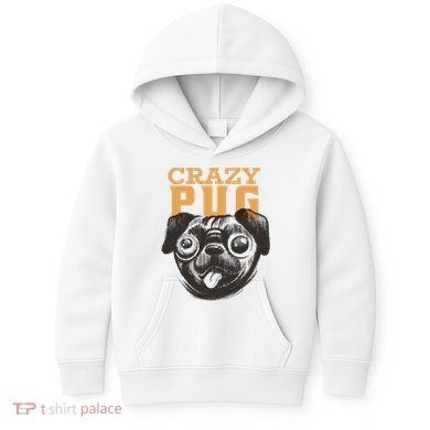 Crazy Pug Kids Hoodie