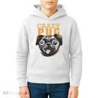 Crazy Pug Kids Hoodie thumb 4