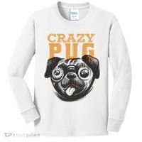 Crazy Pug Kids Long Sleeve Shirt thumb 0