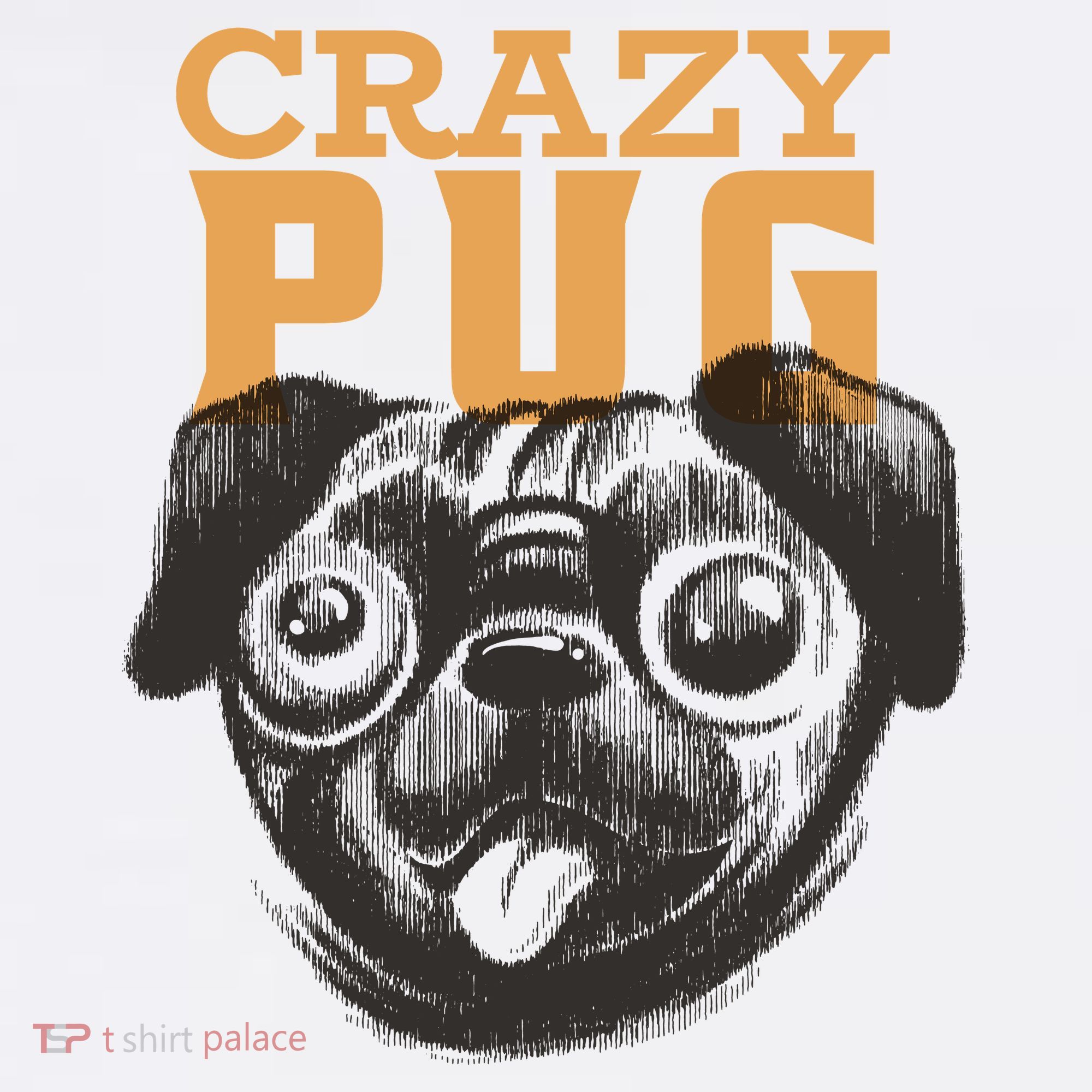 Crazy Pug Kids Long Sleeve Shirt