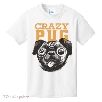 Crazy Pug Kids T-Shirt