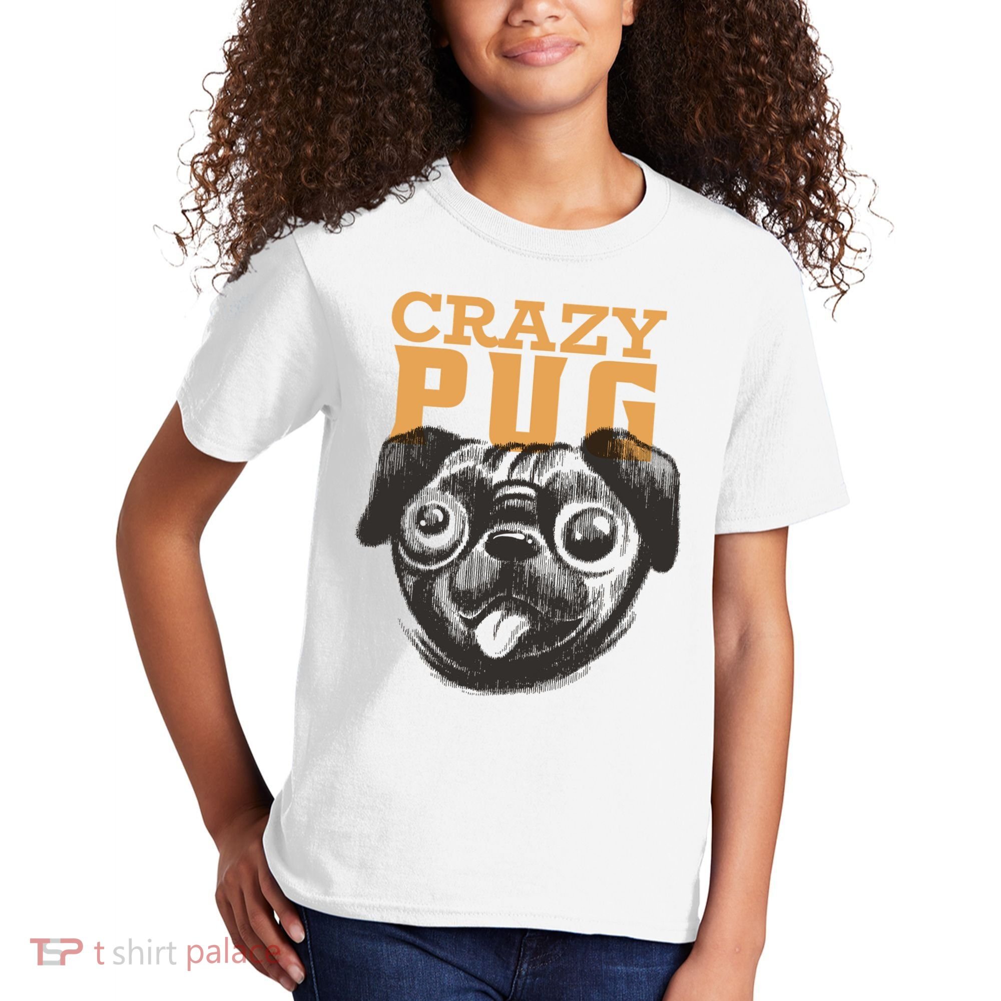 Crazy Pug Kids T-Shirt