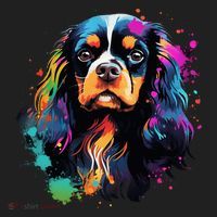 Cute Painted Cavalier King Charles Spaniel Women's Sweatshirt thumb 2