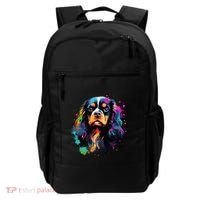Cute Painted Cavalier King Charles Spaniel Backpack thumb 0