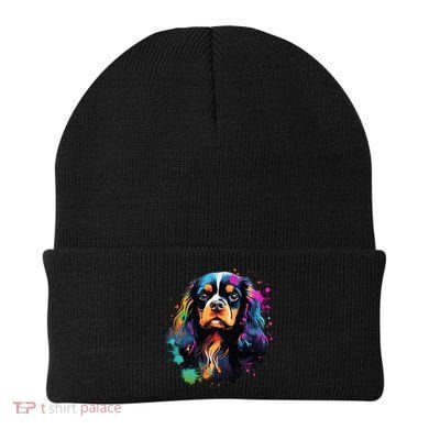 Cute Painted Cavalier King Charles Spaniel Beanie
