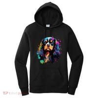 Cute Painted Cavalier King Charles Spaniel Women's Hoodie thumb 0