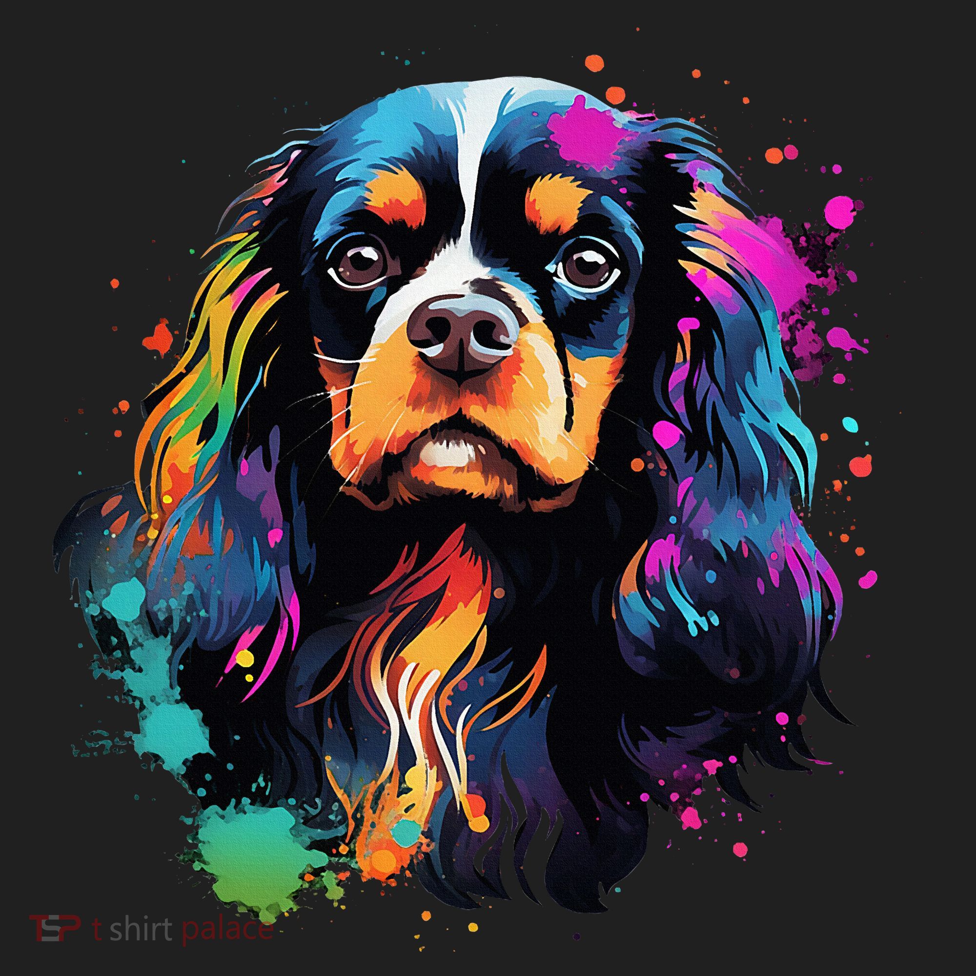 Cute Painted Cavalier King Charles Spaniel Hat