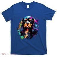 Cute Painted Cavalier King Charles Spaniel T-Shirt thumb 0