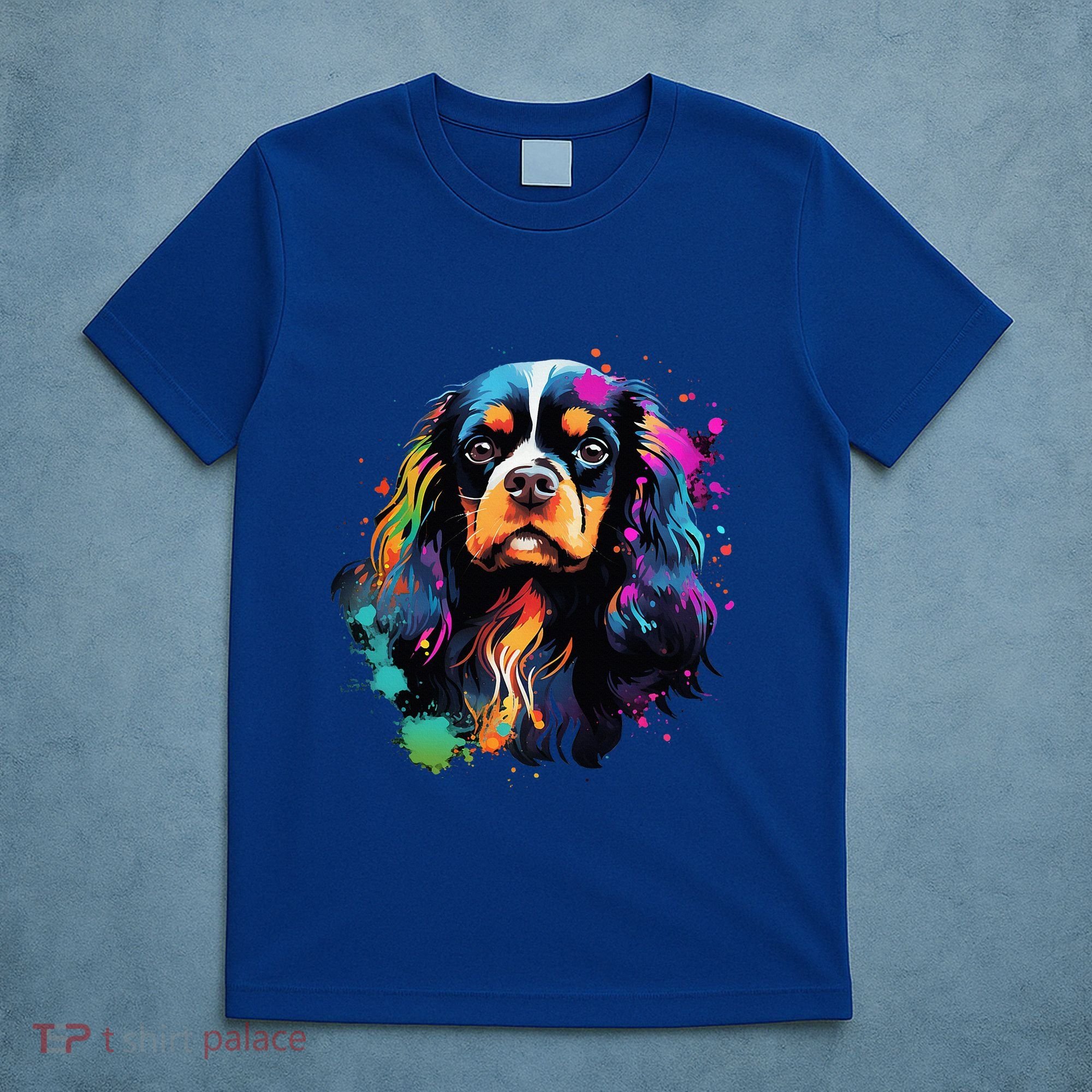 Cute Painted Cavalier King Charles Spaniel T-Shirt