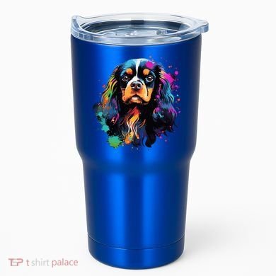 Cute Painted Cavalier King Charles Spaniel Tumbler