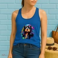 Cute Painted Cavalier King Charles Spaniel Women's Tank Top thumb 2