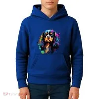 Cute Painted Cavalier King Charles Spaniel Kids Hoodie thumb 4
