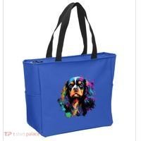 Cute Painted Cavalier King Charles Spaniel Tote Bag thumb 2