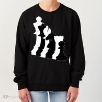 Chess Pieces, Chess Lover, Titled Chess Player, Chess Master Women's Sweatshirt thumb 0