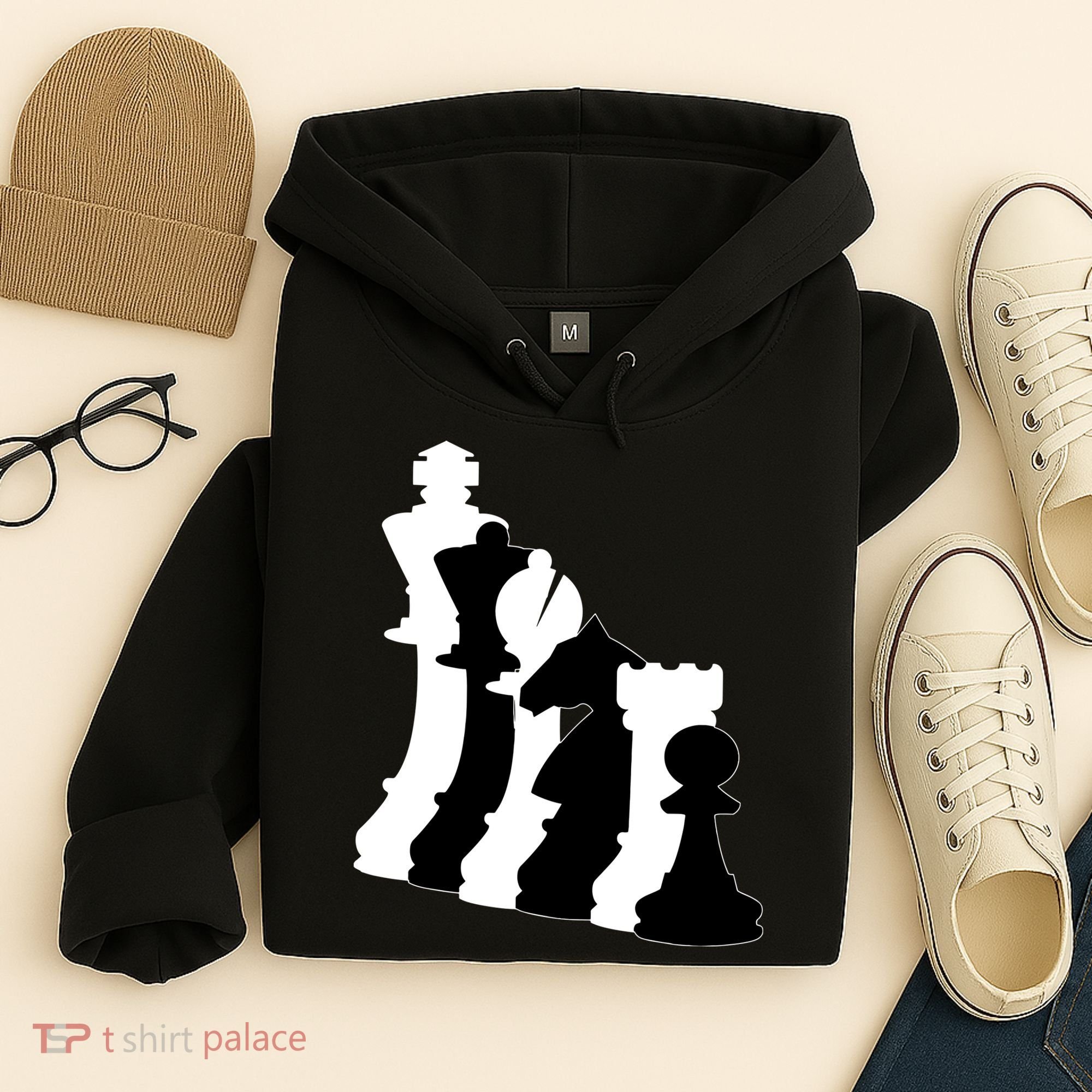 Chess Pieces, Chess Lover, Titled Chess Player, Chess Master Hoodie