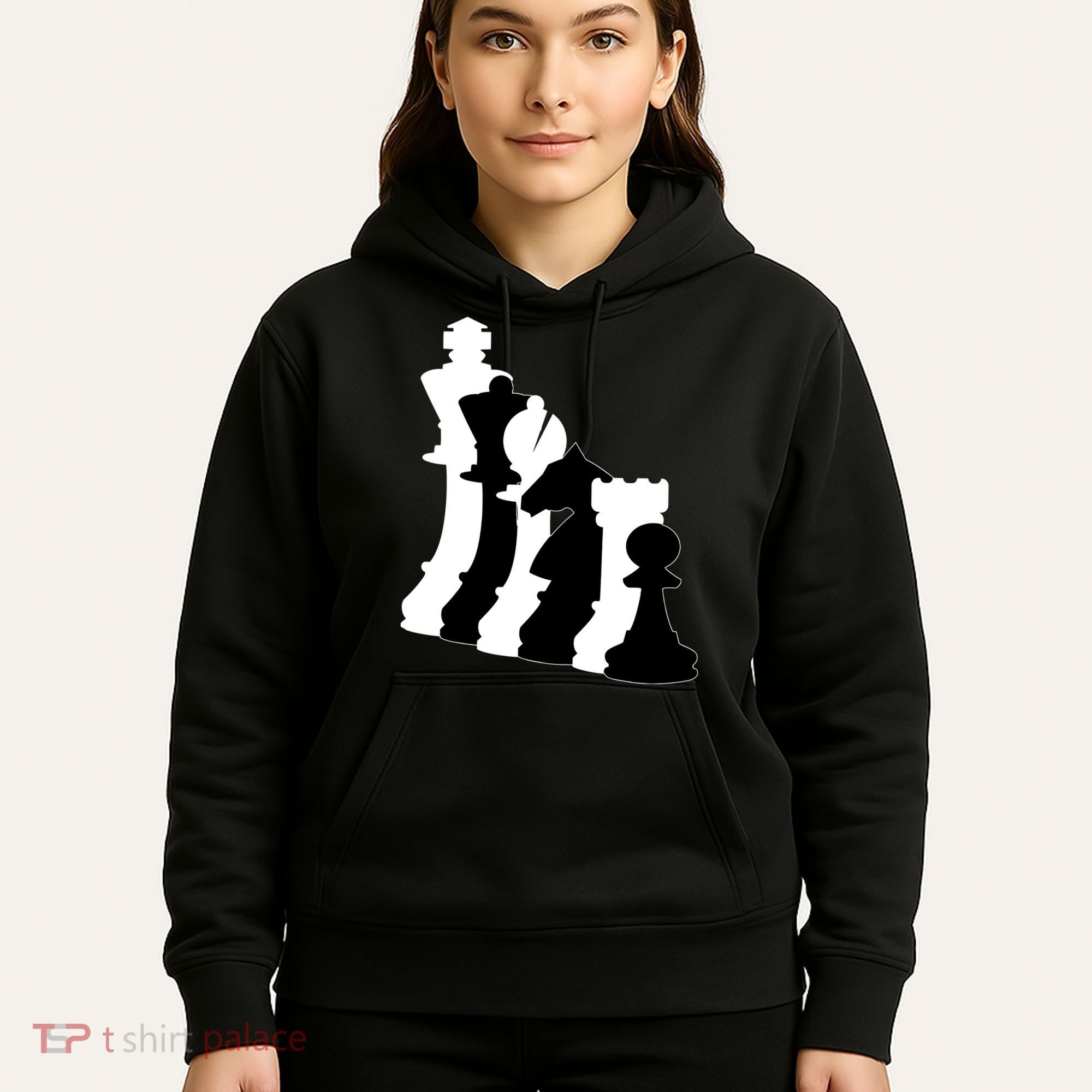 Chess Pieces, Chess Lover, Titled Chess Player, Chess Master Hoodie