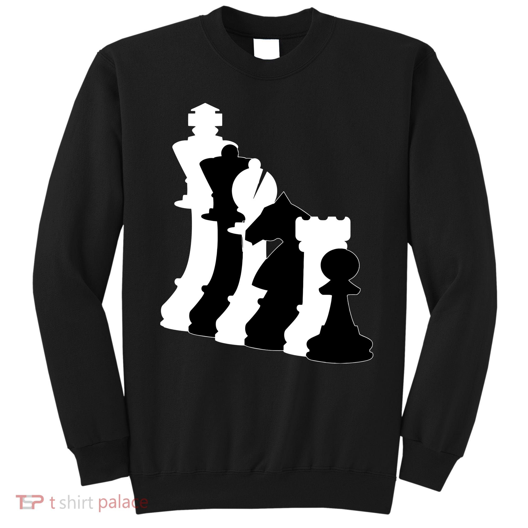 Chess Pieces, Chess Lover, Titled Chess Player, Chess Master Sweatshirt