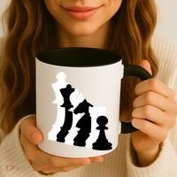 Chess Pieces, Chess Lover, Titled Chess Player, Chess Master Coffee Mug thumb 3